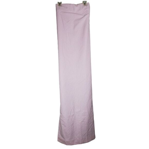 Pottery Barn Kids Pink White Gingham Plaid Checkered Curtain One Drape 44x63 - Picture 1 of 7